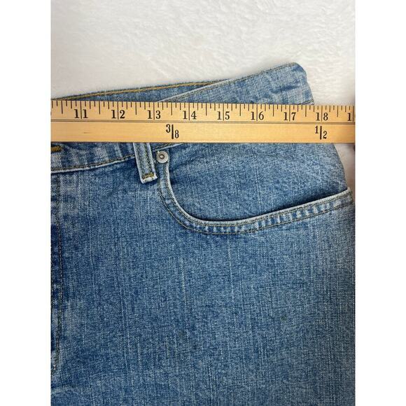 VTG Polo Jeans Co Ralph Lauren Saturday Short Light Wash Denim sz 14 Americanaf - Picture 7 of 9